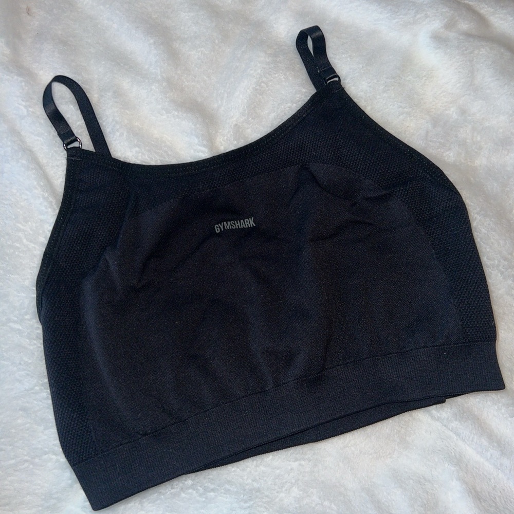 GYMSHARK sports bra color black size medium brand new